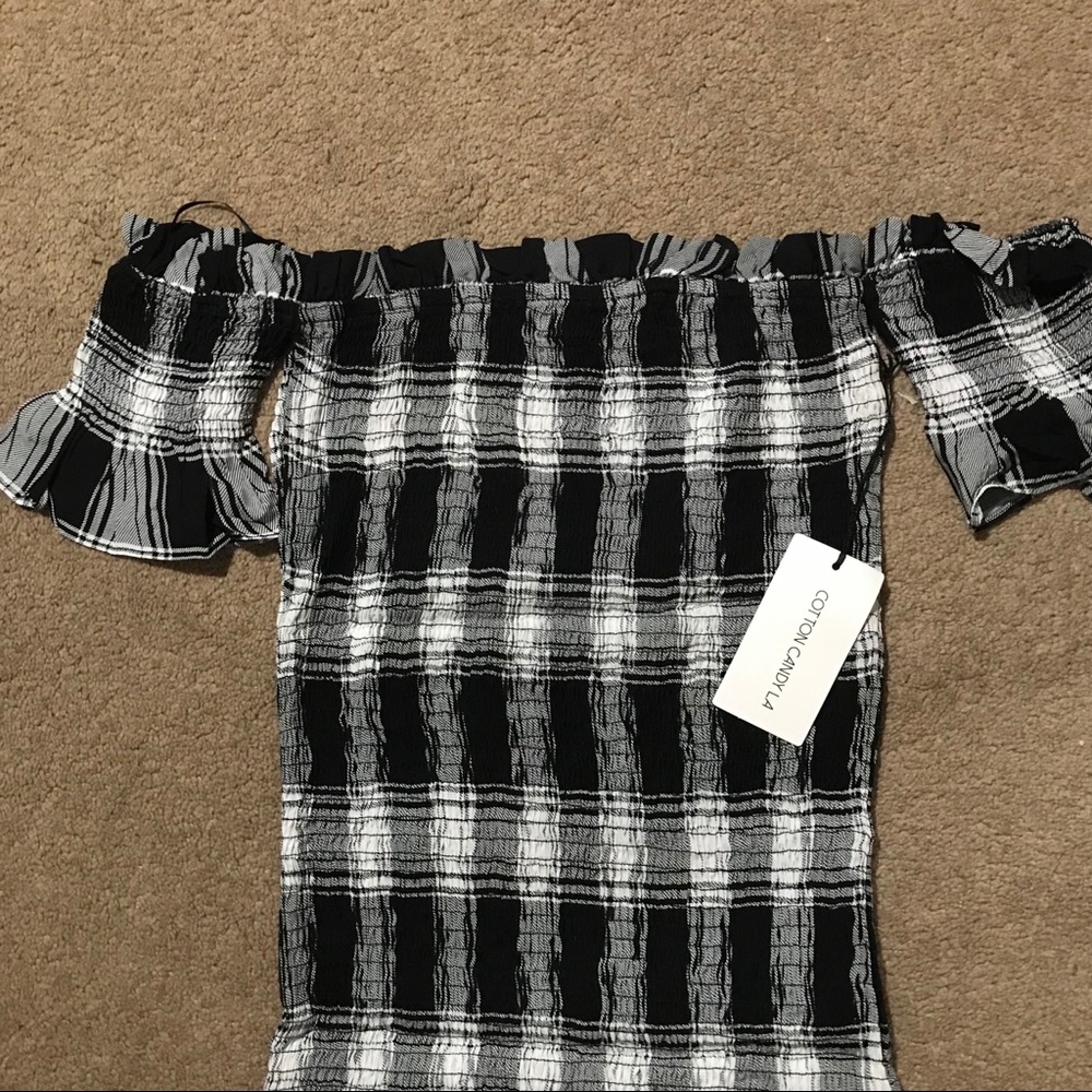 Plaid Smocked Dress - Picture 5 of 6